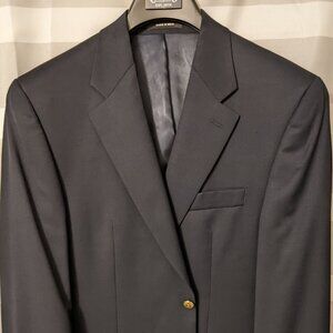 NWOT Chaps Ralph Lauren 100% Wool Navy Mens 40R Sport Coat Suit Blazer Jacket